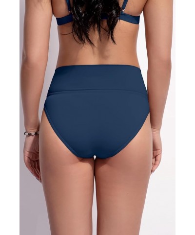 Period Swimwear Bottoms Menstrual Leakproof Bikini Bottoms High Waisted Bathing Suit Bottoms for Girls, Women Dark Blue $21.9...