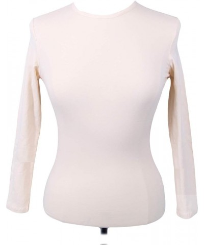 Women's Cotton Long Sleeve Shell T-Shirt Style 12528 Nude $17.09 T-Shirts