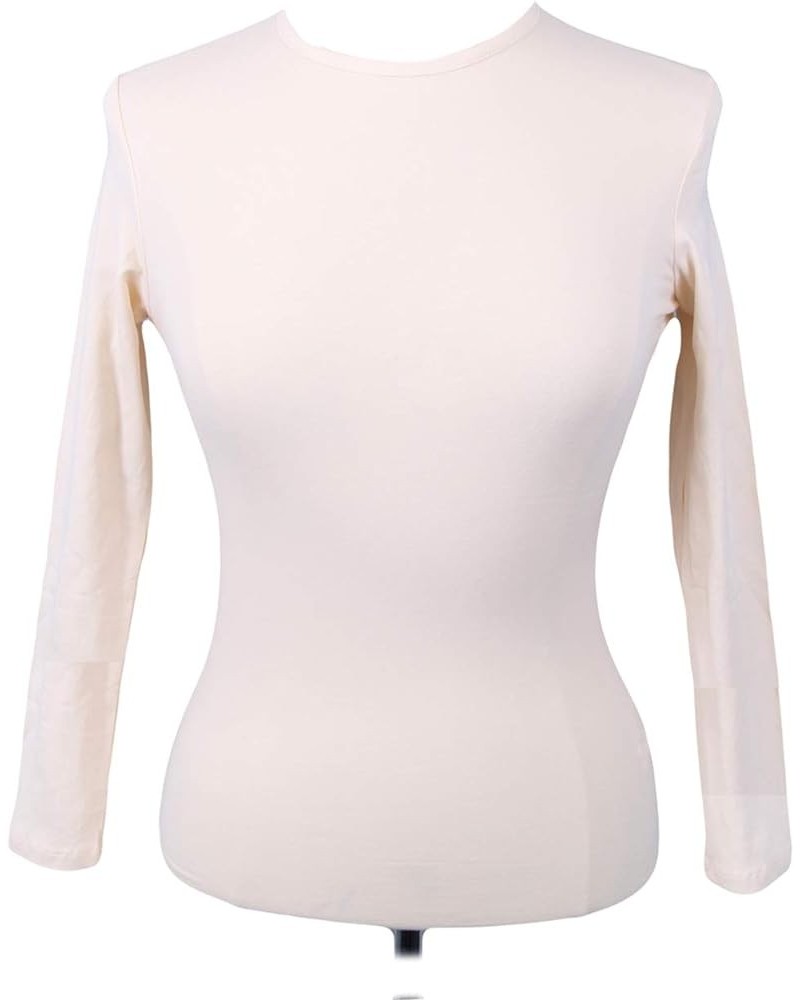 Women's Cotton Long Sleeve Shell T-Shirt Style 12528 Nude $17.09 T-Shirts