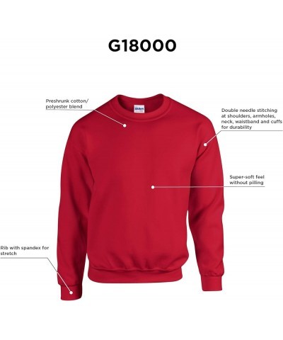 Fleece Crewneck Sweatshirt, Style G18000, Multipack Black $10.35 Others