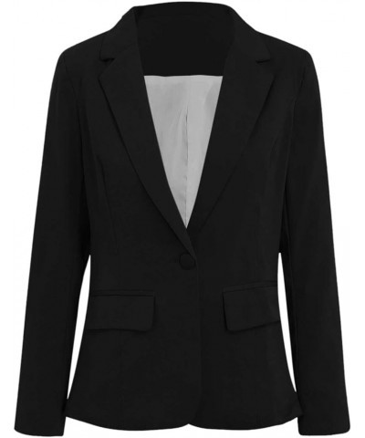 Plus Size Blazer for Women Open Front Long Sleeve Blazer Jacket Coat Business Casual Slim Suit Jackets 4761-nfhhse-b-black $1...