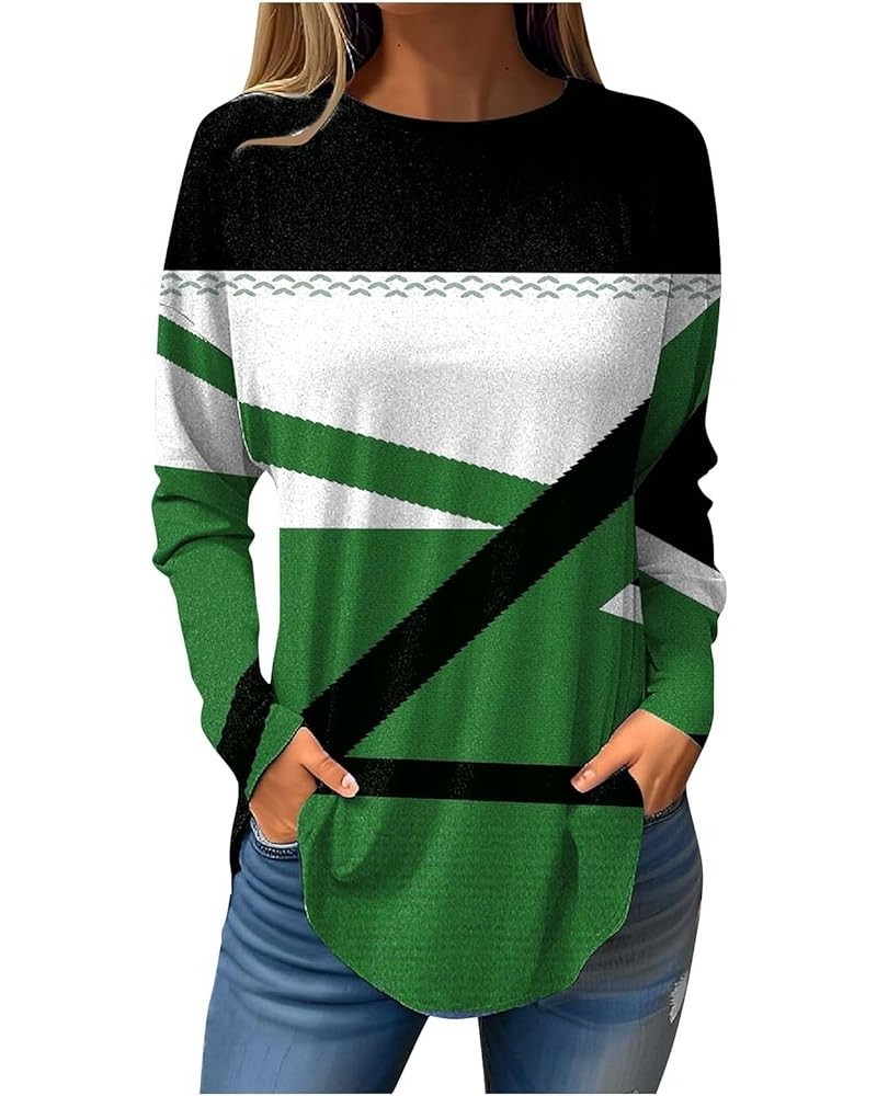 Blouses for Women Casual Fall Velvet Long Sleeve Long Sleeve T Shirt Tee Shirts for Women Fall Casual 5-green $13.54 Blouses