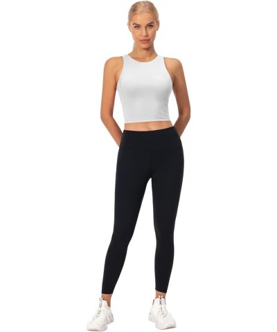 Padded Sports Bras for Women, Longline Cropped Tank Top Fitness Running Yoga Workout Crop Tops 2 White $11.19 Lingerie