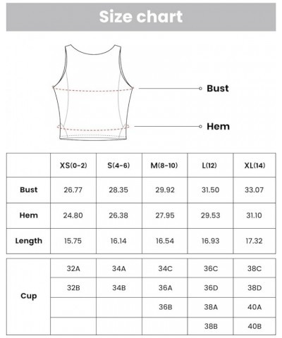 Padded Sports Bras for Women, Longline Cropped Tank Top Fitness Running Yoga Workout Crop Tops 2 White $11.19 Lingerie