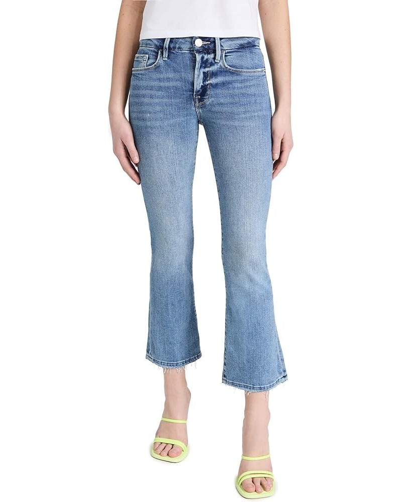 Women's Le Crop Mini Boot Cut Jeans Jadite $35.26 Jeans