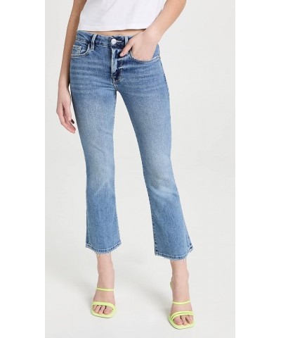 Women's Le Crop Mini Boot Cut Jeans Jadite $35.26 Jeans