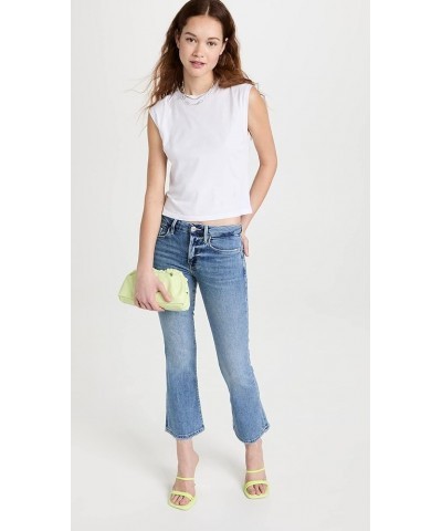 Women's Le Crop Mini Boot Cut Jeans Jadite $35.26 Jeans