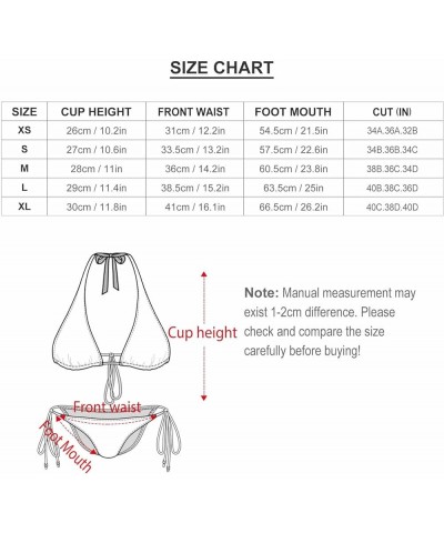 Women Halter Bikini String 2 Piece Sexy Marble Bathing Suits Swimsuits Hot Triangle Brazilian Swimwear Multicolor Dog Paw $18...