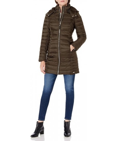 Women's Long Padded Coat Heritage Green $48.31 Jackets