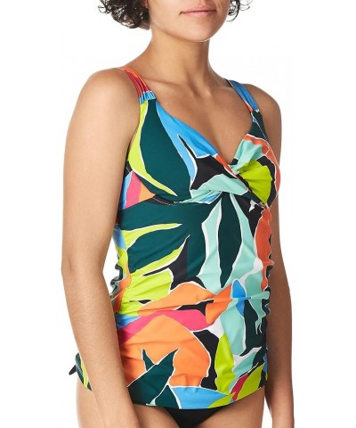 Women's Standard Underwire Tankini Multi Print $13.21 Swimsuits