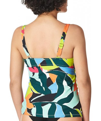 Women's Standard Underwire Tankini Multi Print $13.21 Swimsuits