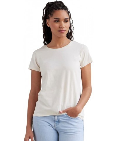 Women's 100% Organic Pima Cotton Short Sleeve Relaxed Crew Neck T-Shirt Undyed $17.18 T-Shirts