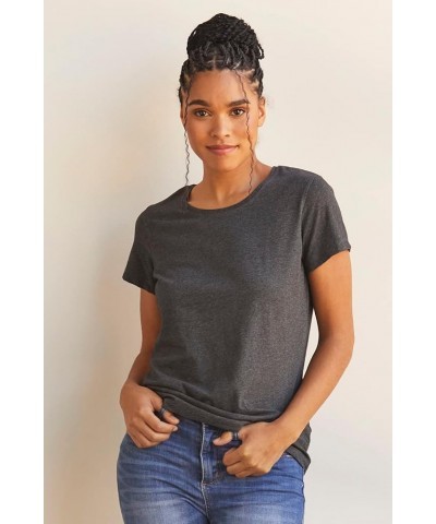 Women's 100% Organic Pima Cotton Short Sleeve Relaxed Crew Neck T-Shirt Undyed $17.18 T-Shirts