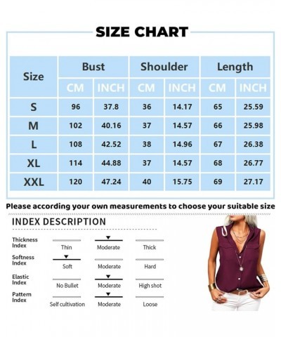 Basic Tank Tops for Women Summer Solid Casual Elegant Tops Sleeveless Collared Tank Tee Spring Button Down Boho Clothe G06-be...