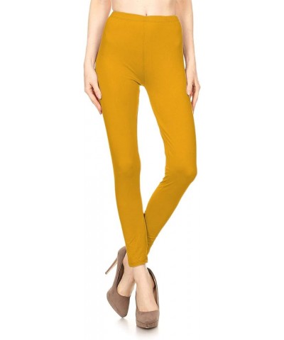 Your Own Text Customization Printed Leggings for Regular Plus 3X5X - Personalization Mustard $12.97 Leggings