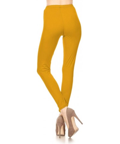 Your Own Text Customization Printed Leggings for Regular Plus 3X5X - Personalization Mustard $12.97 Leggings