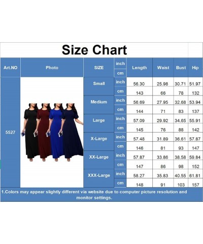 Maxi Dresses for Women with Pockets Long Dress Casual Round Neck Floral Print Loose Prom Dresses Dark Blue5527 $16.45 Dresses