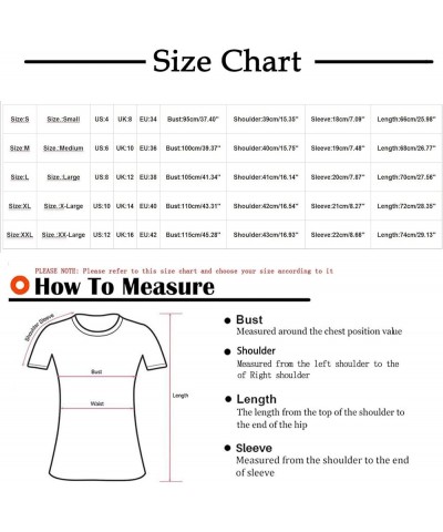 Shirts for Women Dressy Casual Summer Short Sleeve Tops Landscape Print Crewneck Tee Dressy Comfy Loose Tshirt Blouse A016 Pu...