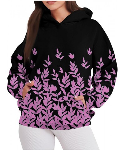 Oversized Sweatshirt for Women fleece Hoodies Fall winter basic Long sleeve Comfy pullover 2-pink $13.18 Hoodies & Sweatshirts