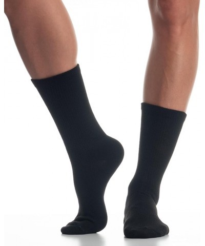 Women's Diabetes & Circulator Socks-4 & 6 Pair Packs-Non-Binding Moisture Management Black - Crew (4 Pairs) $9.88 Socks