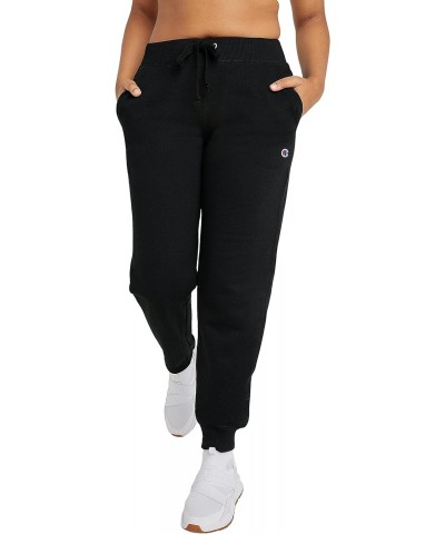 Champion, Powerblend, Fleece, Warm and Comfortable Joggers for Women, 29" (Plus, Black, Medium $25.17 Activewear