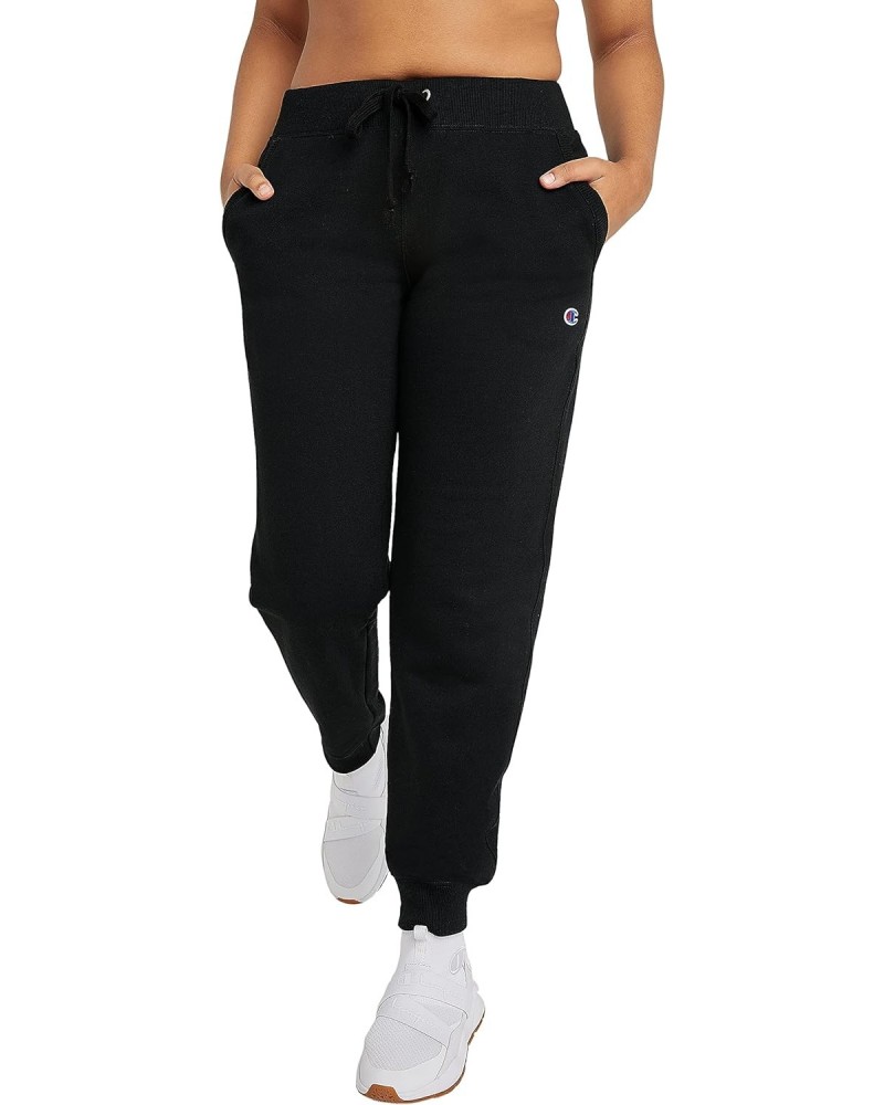 Champion, Powerblend, Fleece, Warm and Comfortable Joggers for Women, 29" (Plus, Black, Medium $25.17 Activewear