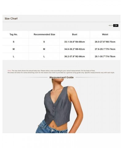 Womens Formal Regular Fitted Dressy Suit Single/Double Breasted V Neck Vest Waistcoat Blue-b $9.32 Vests