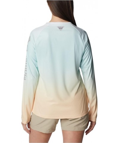 Women's Printed Tidal Deflector Long Sleeve Cocoa Butter Gradient Large $33.60 T-Shirts