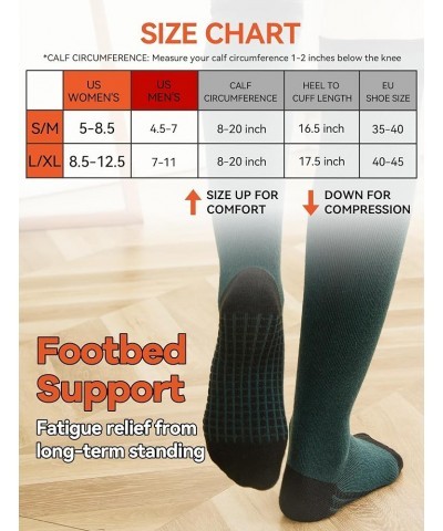 Merino Wool Compression Socks for Women Men (2/3 Pairs) Knee High Winter Thermal Thick Warm for Nurse Pregnant Travel Dartmou...