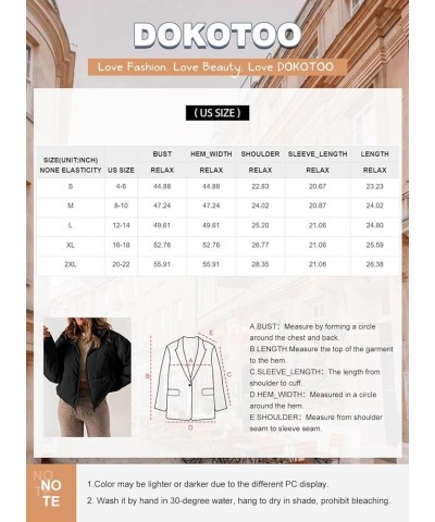 Womens Winter Quilted Jackets Long Sleeve Full Zip Puffer Jacket Coats with Pockets Khaki $21.93 Jackets