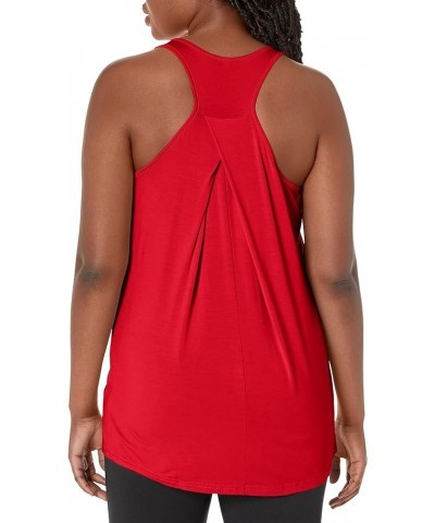 Womens Long Workout Tops Racerback Athletic Yoga Gym Tank Top Sports Tennis Shirt Red $10.58 Activewear