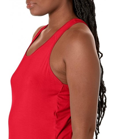 Womens Long Workout Tops Racerback Athletic Yoga Gym Tank Top Sports Tennis Shirt Red $10.58 Activewear