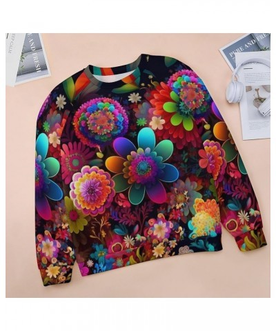 Women's Casual Long Sleeve Tops Floral Print Blouses & Shirts Fashion Casual Loose Comfy Blouses Tunic Tops Plus Size Colorfu...