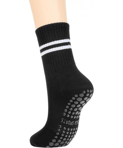 Pilates Socks with Grips for Women Yoga Socks Barre Socks Non Slip Socks 1 Pair-black $10.12 Activewear