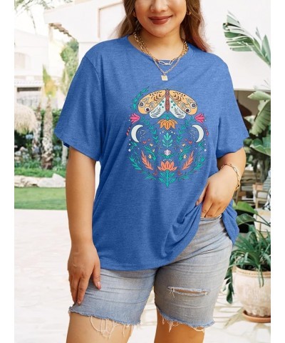 Plus Size Women Be Kind Shirts Cute Kindness Heart Blessed Graphic Tees Inspirational Teacher Tops Blue3 $16.23 T-Shirts