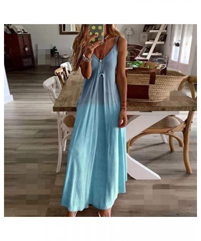 Women's Casual Summer Boho Dress Sleeveless Long Maxi Dress Beach Sundress Loose Party Tank Tunic Swing Dress 16 $7.15 Dresses