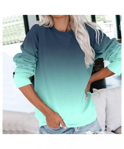 Women Sweatshirt Crew Neck sweaters Long Sleeve hoodies Block/Solid Casual Pullover Cute Lightweight Loose Tops 01-i $7.01 Ho...