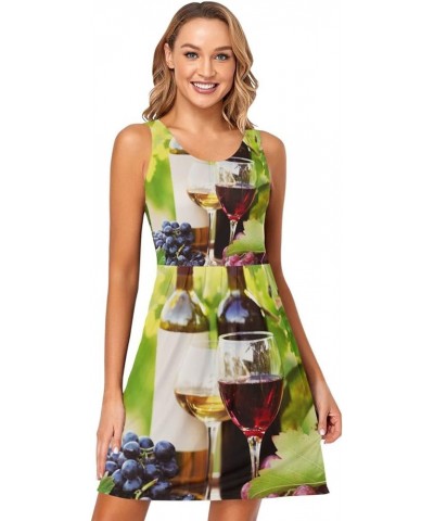 Women's Summer Sleeveless Casual Dress Print Pleated Sun Dresses with Pockets Multi 28 $14.68 Dresses