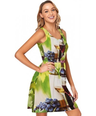 Women's Summer Sleeveless Casual Dress Print Pleated Sun Dresses with Pockets Multi 28 $14.68 Dresses