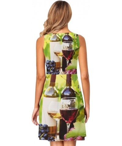 Women's Summer Sleeveless Casual Dress Print Pleated Sun Dresses with Pockets Multi 28 $14.68 Dresses