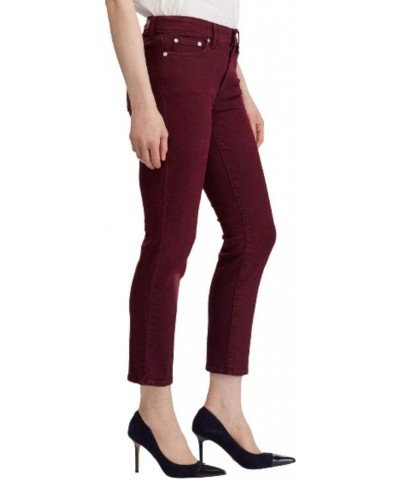 Lauren Womens Jeans Petite Straight Stretch Red 8P $30.80 Jeans