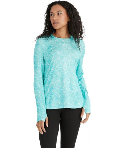 Women's Ventilator Performance Series Light Weight Long Sleeve Shirt with 4-Way Stretch Small Tropical Water Print $11.99 Act...