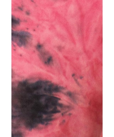 High Waisted Tie Dye & Fabric Print Leggings for Women - Reg, Plus, 1X3X, 3X5X 5" Yoga Raspberry Tie Dye $10.07 Leggings