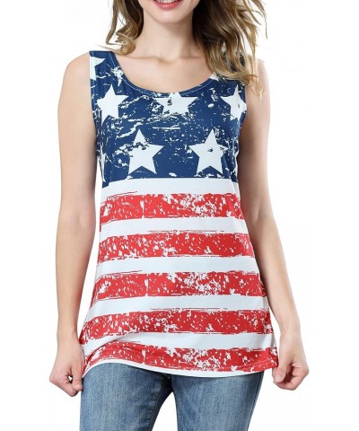 Womens 4th of July Tank Top Merica Patriotic Independence Day Shirts Cotton Sleeveless American Flag Top 347-a $8.24 Others