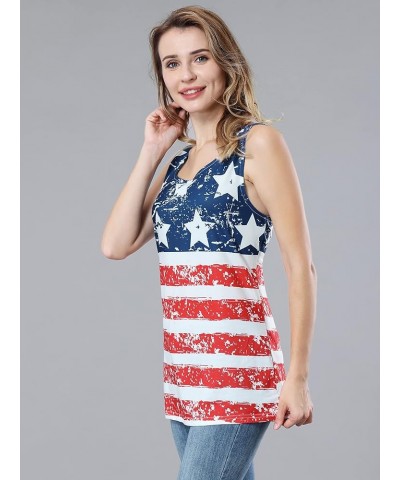 Womens 4th of July Tank Top Merica Patriotic Independence Day Shirts Cotton Sleeveless American Flag Top 347-a $8.24 Others