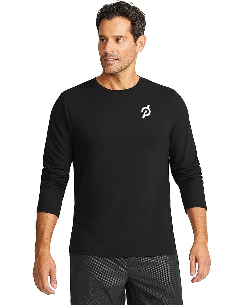 Unisex Classic Long Sleeve Shirt Black P Pocket Logo $28.09 Activewear