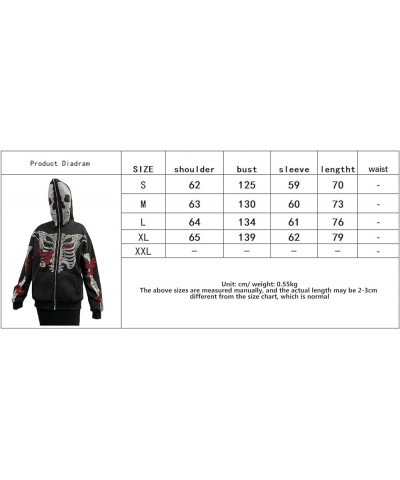 Y2k Hoodie Men Women Black Rhinestone Zip Up Hoodie Grunge Hooded Oversized Sweatshirt Harajuku Streetwear V-black Red $12.22...