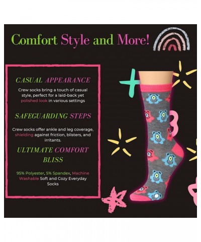 Women's 12 Pairs Lightweight Colorful Patterned Crew Socks Available In Sizes African Design Socks $11.25 Socks