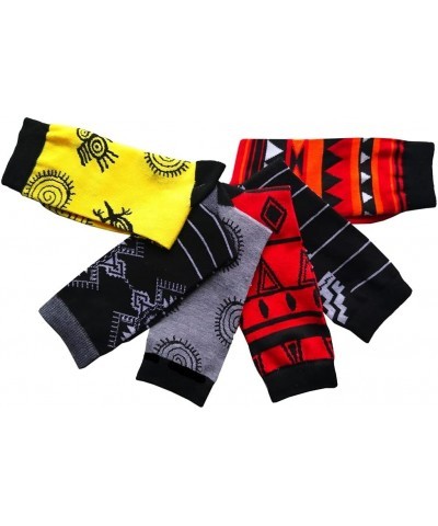 Women's 12 Pairs Lightweight Colorful Patterned Crew Socks Available In Sizes African Design Socks $11.25 Socks