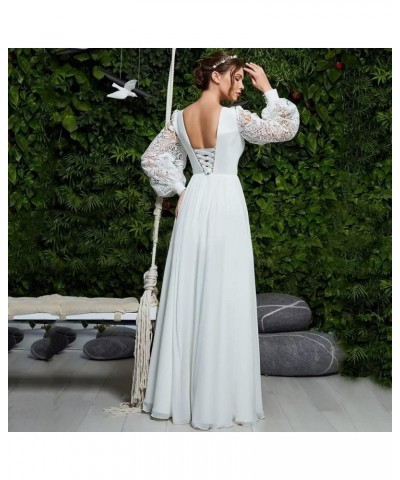 V Neck Long Sleeve Bridesmaid Dresses Chiffon Prom Dresses for Women Formal Gowns with Slit Peacock $42.30 Others